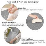 Silicone Pastry Mat Extra Thick Non-stick Baking Mat, 28" x 20" Rolling Dough With Measurements Non-slip Silicone Mat, Kneading Mat, Counter Mat, Dough Mat with Edge Heightening