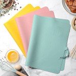 Extra Large Kitchen Silicone Pad, 23.6''x15.7'' Macaron Silicone Baking Mat, Thick Heat Resistant Mat Kneading Mat, Non Slip Non Stick Silicone Pastry Mats for Rolling Out Dough