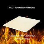 Pizza Stone for Oven and Grill Rectangular, Large Cooking Stone Includes Free Plastic Scraper, Strong and Safe Cordierite Baking Stone Heavy Duty for Pizza, Bread, Pie, BBQ (15" × 12")