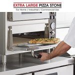 Unicook Extra Large Pizza Stone 24 Inch, Durable Rectangular Baking Stone 24" x 18", Industrial Commercial Home Oven Stone, Thermal Shock Resistant, Ideal for Grilling Baking Several Pizzas Bread
