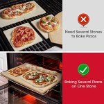 Unicook Extra Large Pizza Stone 24 Inch, Durable Rectangular Baking Stone 24" x 18", Industrial Commercial Home Oven Stone, Thermal Shock Resistant, Ideal for Grilling Baking Several Pizzas Bread