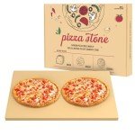 Caprihom Large Pizza Stone 20" x 13.5" Pizza Stone for Grill Rectangular Thick (0.67”) Baking Pizza Stone for Oven Heavy Duty Cordierite Stone, Ideal for Baking Pizzas - Includes Scaper