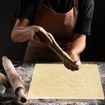 15 x 12 Inch Rectangular Cordierite Pizza Stone for Grill and Oven, with Wooden Peel and Cutter - Deluxe