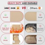 Unicook Pizza Stone for Oven and Grill, 12 inch Square Bread Baking Stone, Heavy Duty Ceramic Pizza Pan, Thermal Shock Resistant Baking Stone for BBQ and Grill, Making Pizza, Bread, Cookie and More