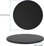 Onlyfire Round Pizza Grilling Stone for Oven, BBQ and Grill - 15” Non-Stick Black Ceramic Baking Stone for Pies, Pastry Bread, Calzone - Home Kitchen Accessories