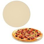 Onlyfire Heavy Duty Ceramic Pizza Grilling Stone, 15" Round Baking Stone for Best Crispy Crust Pizza, Perfect for Oven, BBQ and Grill, Thermal Shock Resistant