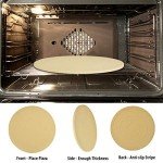 Onlyfire Heavy Duty Ceramic Pizza Grilling Stone, 15" Round Baking Stone for Best Crispy Crust Pizza, Perfect for Oven, BBQ and Grill, Thermal Shock Resistant