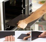 ROCKSHEAT Pizza Stone, 15" x 12" x 0.63" Rectangular Pizza Stones for Oven Grill BBQ, Cordierite & Ceramic Coating Baking Stone for Pizza & Bread, Innovative Built-in 2 Handles Grilling Stone (Black)