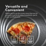 New Star Foodservice 50677 Restaurant-Grade Aluminum Pizza Baking Screen, Seamless, 12-Inch