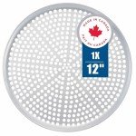 Norjac Restaurant-Grade| Non-Stick 12-Inch Perforated Aluminum Pizza Pan, 1 Pack | Heavy-Duty Rust-Proof Oven Tray