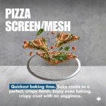 Norjac Bulk Pizza Screen, 10 Inch, 6 Pack, Seamless Rim, Restaurant-Grade, 100% Aluminum Pizza Pan, Oven-Safe, Rust-Free.