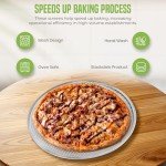 OCS Parts 3-Pack 16-Inch Aluminum Pizza Screen | Commercial Grade Pizza Tray Screen for Home Cooking, Pizzerias and Restaurants