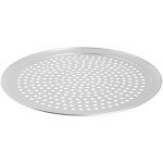 HUBERT Perforated Pizza Screen Millennium Aluminum - 16"Dia