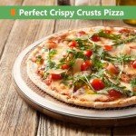 Kevenal Crisp Crust Pizza-Screen, 100% Aluminum Pizza Pan Seamless Rim, Restaurant-Grade Oven-Safe Rust-Free, 14 Inches, Pack of 2