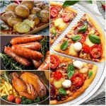 Boocalny 3 Pack Pizza Screen, 12 Inch Pizza Baking Screen, Aluminum Alloy Restaurant Grade Baking Screen for Oven, Round Pizza Crisper Tray, Pizza Mesh Baking Tray for Home Kitchen, BBQ, Seamless