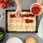 Detroit Style Pizza Pan 10x14x2.5 (Non Stick without BPA) Replace lloyds Pizza Pan, Pre-Seasoned Detroit Authentic Pizza Pan, Hard Anodized Detroit Deep Dish Pizza Pan Two Years Free Replacement