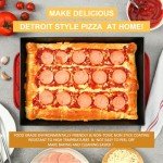 Detroit Style Pizza Pan 10x14x2.5 (Non Stick without BPA) Replace lloyds Pizza Pan, Pre-Seasoned Detroit Authentic Pizza Pan, Hard Anodized Detroit Deep Dish Pizza Pan Two Years Free Replacement
