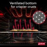 GoodCook AirPerfect Nonstick 16” Pizza Pan – Pizza Tray for Oven, Perforated Round Pizza Pan, Carbon Steel Baking Pan, Homemade, Frozen & Leftover Slices