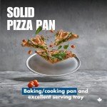 Norjac 14-Inch | Non-Stick Coupe Style Pizza Pan, 2 Pack, Restaurant-Grade | Heavy-Duty Aluminum Baking Tray, Oven-Safe, Rust-Proof