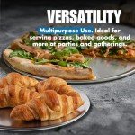 Norjac 14-Inch | Non-Stick Coupe Style Pizza Pan, 2 Pack, Restaurant-Grade | Heavy-Duty Aluminum Baking Tray, Oven-Safe, Rust-Proof