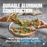 Norjac 14-Inch | Non-Stick Coupe Style Pizza Pan, 2 Pack, Restaurant-Grade | Heavy-Duty Aluminum Baking Tray, Oven-Safe, Rust-Proof