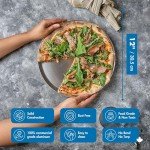 Norjac 14-Inch | Non-Stick Coupe Style Pizza Pan, 2 Pack, Restaurant-Grade | Heavy-Duty Aluminum Baking Tray, Oven-Safe, Rust-Proof