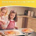 Bokon 12 Pcs Pizza Pan Bulk Restaurant Aluminum Pizza Pan with Wide Rim Silver Round Pizza Pie Cake Plate Anti Rust Pizza Tray for Oven Baking Home Kitchen Easy to Clean (12 Inch)