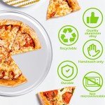12 Pieces Pizza Pan Bulk Restaurant Aluminum Pizza Pan Set Round Pizza Pie Cake Plate Rust Free Pizza Pie Cake Tray for Oven Baking Home Kitchen Restaurant Easy Clean (12 Inch)