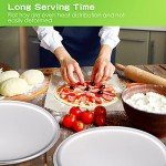 12 Pieces Pizza Pan Bulk Restaurant Aluminum Pizza Pan Set Round Pizza Pie Cake Plate Rust Free Pizza Pie Cake Tray for Oven Baking Home Kitchen Restaurant Easy Clean (12 Inch)