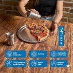 Norjac Non-Stick | Wide-Rim Aluminum Pizza Pan, 14 inch 6 Pack | Restaurant-Grade | Heavy-Duty, Oven-Safe, Rust-Proof | Baking and Serving Tray