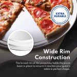 New Star Foodservice 51018 Restaurant-Grade Aluminum Pizza Pan, Baking Tray, Coupe Style, 10-Inch, Pack of 6