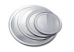 New Star Foodservice 50721 Restaurant-Grade Aluminum Pizza Pan, Baking Tray, Wide Rim, 8-Inch