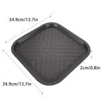 QTLCOHD 3 Pack Nonstick Square Pizza Pans 14 Inch Pizza Pan for Oven Carbon Steel Pizza Pan with Holes for Baking Pizza
