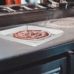 YARDWE Pizza Bakeware, Perforated Aluminum Sheet Pan 12 Inch Pizza Tray Pizza Pan with Holes Square Nonstick Bakeware for Oven Baking Pizza, French Fries