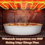 Hisencn Chicago Style Deep Dish Pizza Pan 12 Inch, Round Hard Anodized Aluminum Pizza Pan for Oven, Pre-Seasoned Non-Stick Baking Kitchenware Pizza Pans