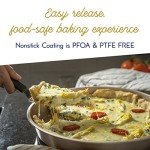 Ultra Cuisine 2 Piece Stone Deep Dish Pizza Pan Tortilla Pan - Detroit Style Pizza Pans - Carbon Steel Pizza Baking Pan - Cast Iron Pizza Pans Replacement - 12.7” x 1.5” Round Pizza Pans