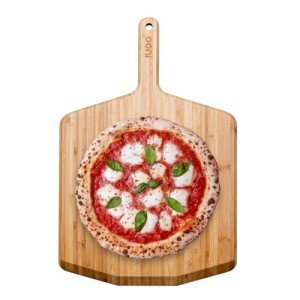 ooni 16” Bamboo Pizza Peel – Wooden Pizza Peel 16 Inch, Pizza Spatula Paddle, Pizza Cutting Board, Wood Pizza Turning Peel, Pizza Oven Accessories, Pizza Tools, Pizza Peel Wood, Pizza Board