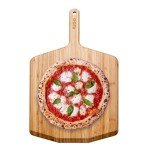 ooni 16” Bamboo Pizza Peel – Wooden Pizza Peel 16 Inch, Pizza Spatula Paddle, Pizza Cutting Board, Wood Pizza Turning Peel, Pizza Oven Accessories, Pizza Tools, Pizza Peel Wood, Pizza Board