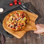 ALLWINNER Pizza Peel 12 Inch, 2 Pack Bamboo Pizza Paddle, Wooden Pizza Peels for Making Pizza, Pizza Bread Pie Cutting Board for Kitchen