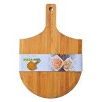 Paz Fumis PREMIUM Wood Pizza Peel 12 inch, Easy Glide, Non Stick Surface,GOURMET Wood Pizza Peel, Homemade Pizza. Bambo pizza peel