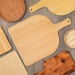 4 Pcs Wood Pizza Peel Wooden Pizza Paddle Natural Pizza Board with Handle Pizza Spatula Paddle Pizza Cutting Board for Restaurant Baking Homemade Pizza and Bread Cutting Fruit Vegetables Cheese