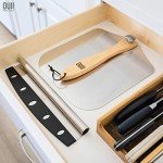 OUII Pizza Peel with Cutter - 12 x 14-inch Metal Turning Peel, 14'' Pizza Cutter with Blade Cover - Premium Pizza Spatula Paddle, Pizza Oven Accessories Compatible with Ooni, Blackstone, Gozney