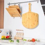 Mimiuo Natural Bamboo Pizza Peel - 12 Inch Wooden Pizza Spatula for Baking Homemade Pizza Bread and Cutting Fruit Vegs