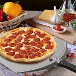 Q Pizza Aluminium Pizza Peel for 13" Pizza - 12 x 14 inch Metal Pizza Turning Paddle for Grill Oven - Pizza Spatula for Baking Bread Pastry Dough Pie & Cake, Pizza Accessory
