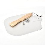 MartShire Pizza Peel - 12X14 Inch Aluminium Pizza Shovel - 12 Inch Long Foldable Wooden Handle Pizza Paddle - Homemade Baking of Bread Cakes & Pizza