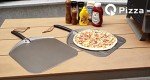 Q Pizza Aluminium Pizza Peel 14 x 16 inch, Extra Large Metal Pizza Turning Paddle Pizza Oven Accessory, Pizza Spatula for Grill Oven Baking Bread Pastry Dough Pie Cake, Easy Storage & Clean