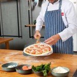 KITCHUS MOON Pizza Peel 12 inch - 12” x 14” Aluminum Metal Pizza Peel with 14 inch Stainless Steel Pizza Cutter Rocker, Pizza Paddle with Folding Handle