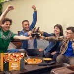 Pizza Peel Aluminum Pizza Spatula,12x 14" Metal Pizza Paddle with Foldable Wooden Handle,Pizza Rocker Cutter,Pizza Server,for Pizza Oven(Gift-Ready)