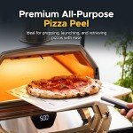 ooni 14” Perforated Pizza Peel – Metal Pizza Peel 14 Inch, Pizza Spatula Paddle, Lightweight Pizza Turning Peel with Long Handle, Pizza Oven Accessories, Pizza Tools, Rectangle Pizza Turner