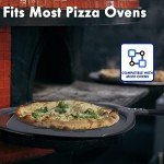 Newmeto Pizza Peel, 12 Inch Perforated Pizza Peel, Professional Aluminum Pizza Paddle, Restaurant Grade, Long Handle Non-Stick Metal Pizza Peel for Outdoor Pizza Oven